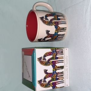 Laurel Burch Giraffe Family Mug
